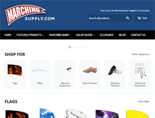 Tablet Screenshot of marchingsupply.com